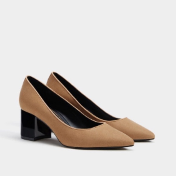 Bershka Shoes - 💔SOLD💔 Bershka pointed block mid heels 6.5